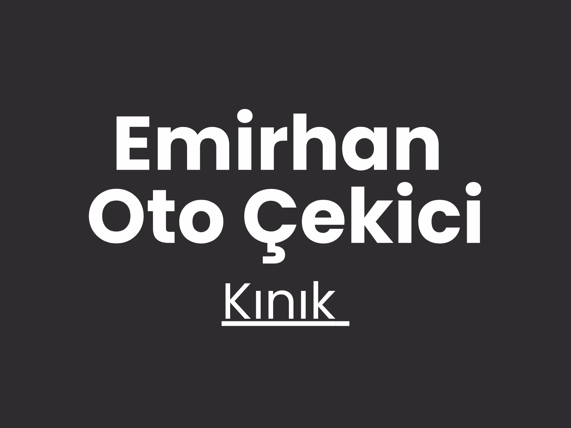 Kınık Çekici