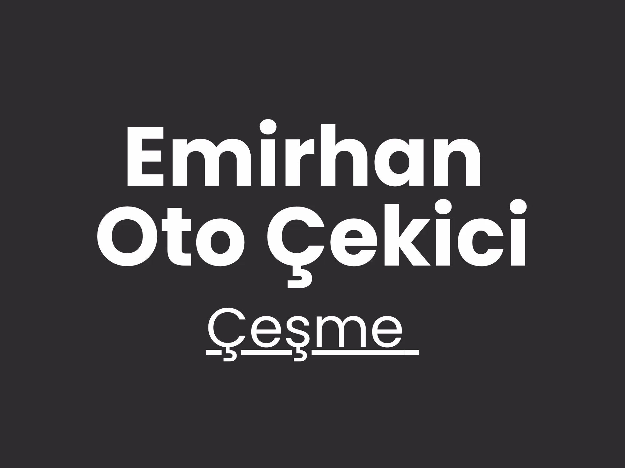 Çeşme Çekici