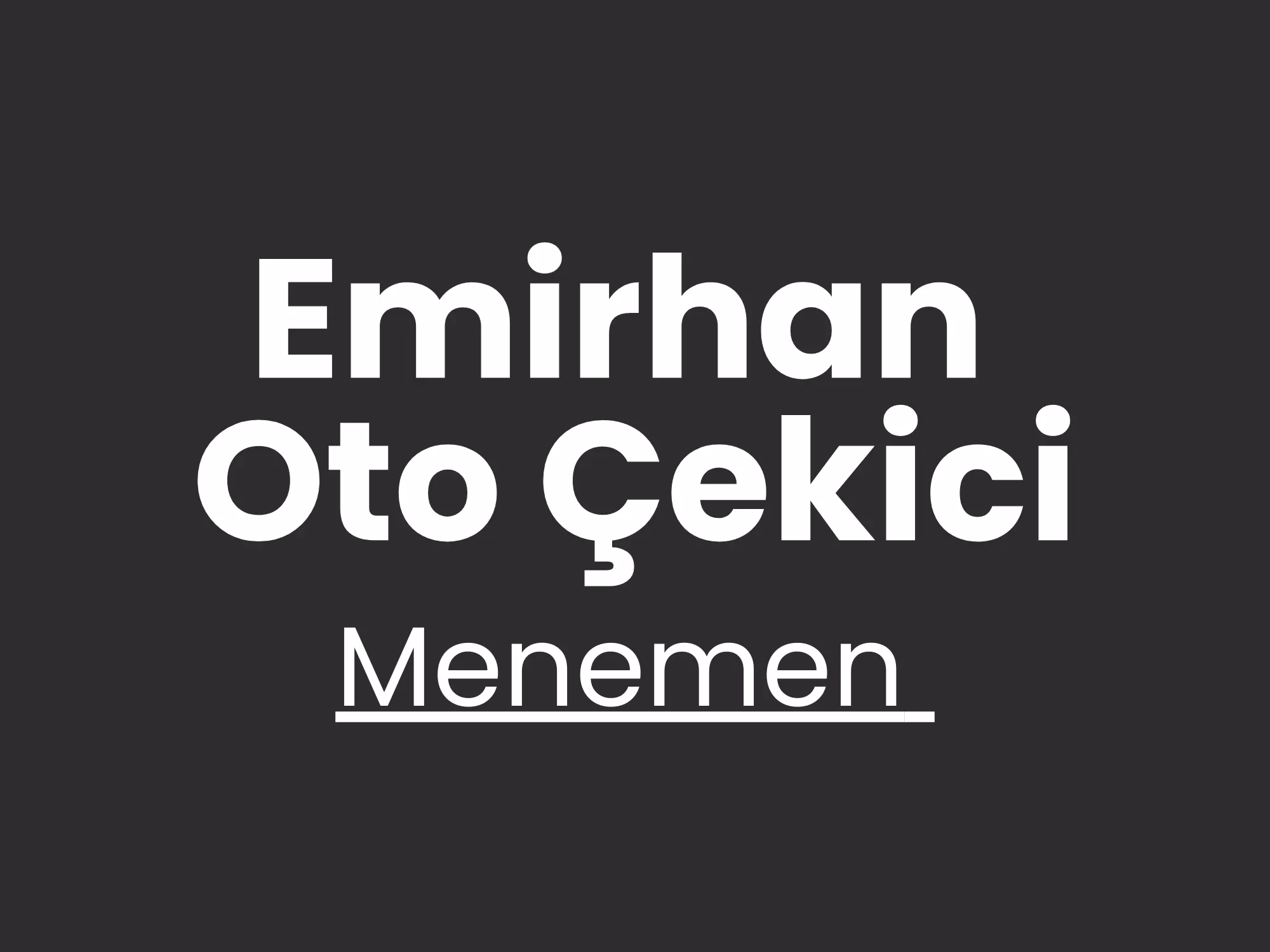 Menemen Çekici