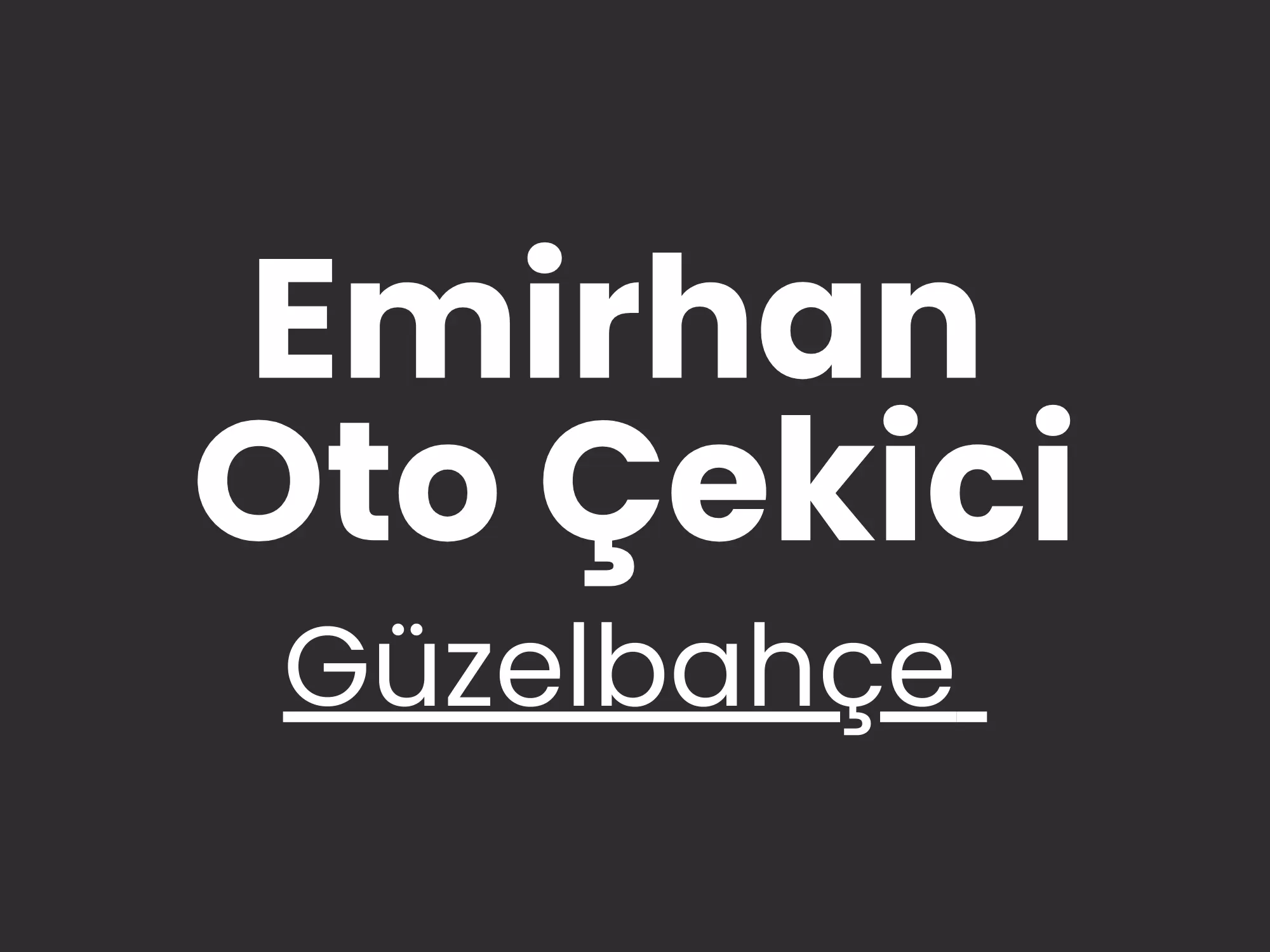 Güzelbahçe Çekici