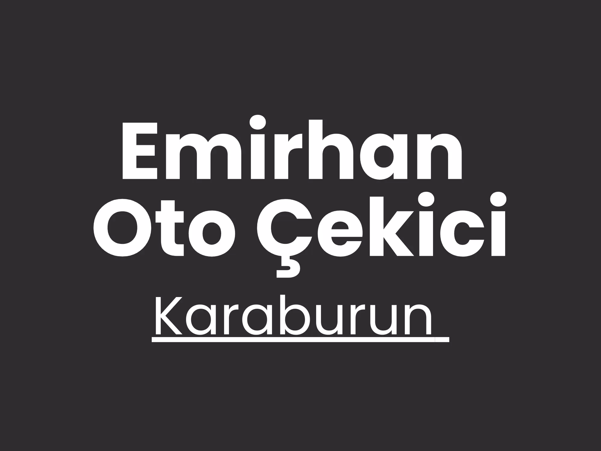 Karaburun Çekici