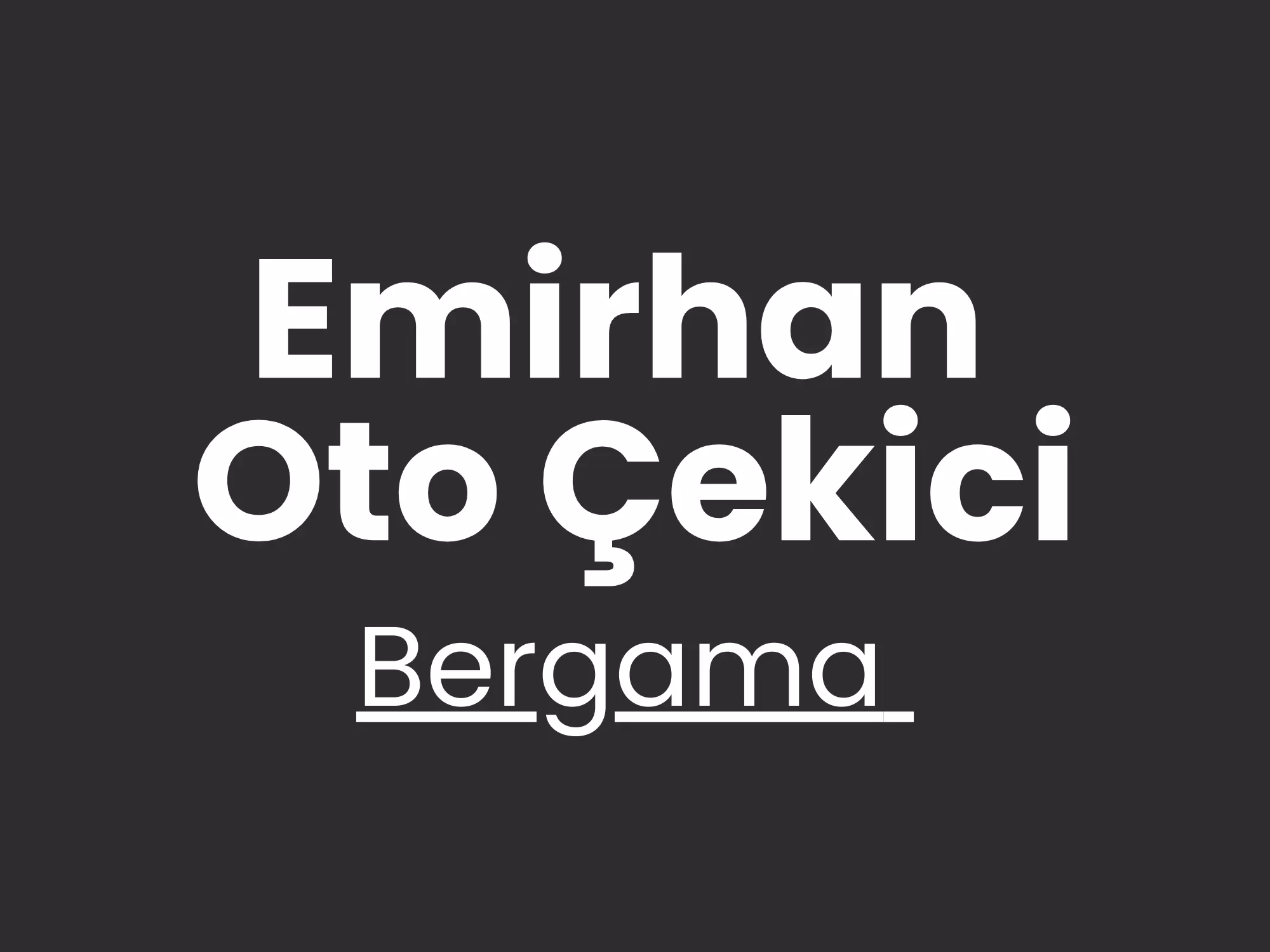 Bergama Çekici